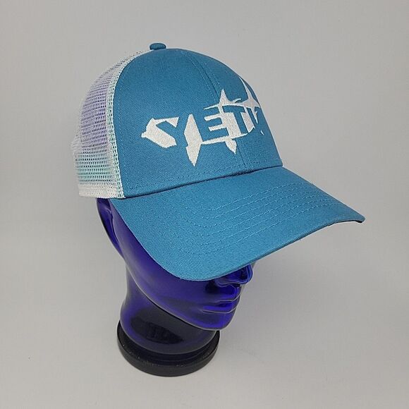 Yeti Coolers Turquoise Tarpon Shark Fish Snapback Trucker Mesh Hat Ball Cap 2016 - Picture 2 of 10